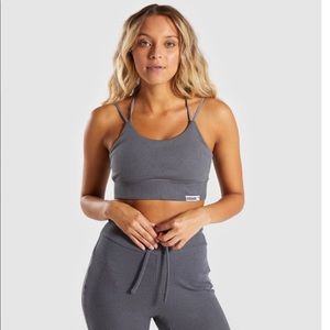 Gymshark Charcoal Marl Slounge Bralette
